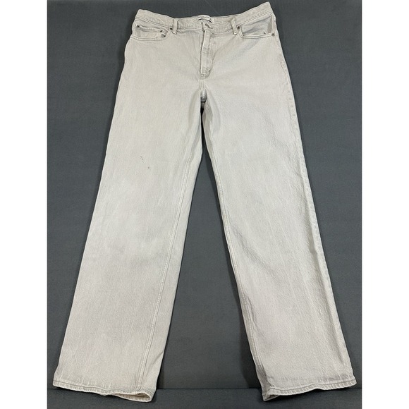 Abercrombie & Fitch Denim - Abercrombie & Fitch Jeans Light Wash Denim 90s Relaxed High Rise Womens Size 16L